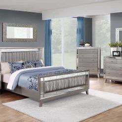 Coaster Bedroom Leighton Mirrored Bed