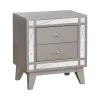 Coaster Bedroom Leighton Mirrored 2 Drawer Nightstand