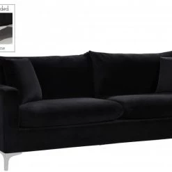 Meridian Furniture Living Room Naomi Velvet Sofa