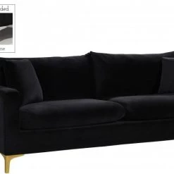 Meridian Furniture Living Room Naomi Velvet Sofa