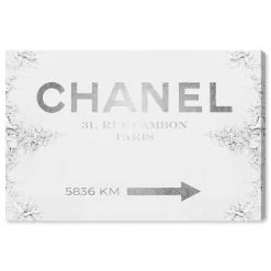 Oliver Gal Couture Road Sign Classic Home Decor