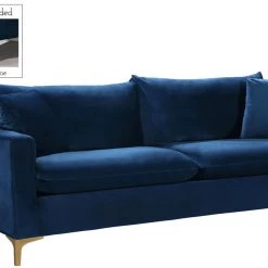 Meridian Furniture Living Room Naomi Velvet Sofa