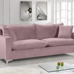 Meridian Furniture Living Room Naomi Velvet Sofa