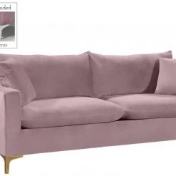 Meridian Furniture Living Room Naomi Velvet Sofa