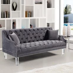 Meridian Furniture Roxy Velvet Sofa