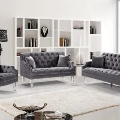 Meridian Furniture Roxy Velvet Sofa