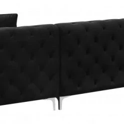 Meridian Furniture Gail Velvet 3 Piece Sectional Living Room