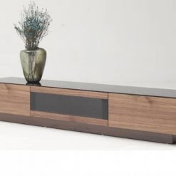 VIG Modrest Darius Modern Walnut TV Stand Side & Console Table