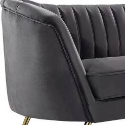 Meridian Furniture Living Room Margo Velvet Sofa