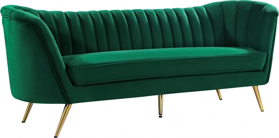 Meridian Furniture Living Room Margo Velvet Sofa
