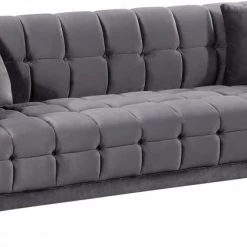 Meridian Furniture Mariel Velvet Sofa Living Room
