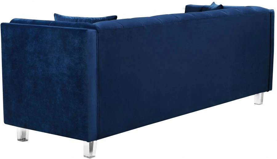 Meridian Furniture Mariel Velvet Sofa Living Room