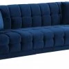 Meridian Furniture Mariel Velvet Sofa Living Room