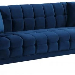 Meridian Furniture Mariel Velvet Sofa Living Room
