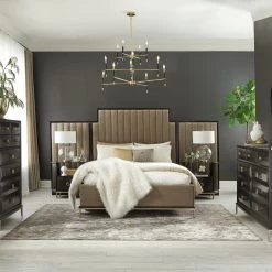 Coaster Formosa Upholstered Bed Camel