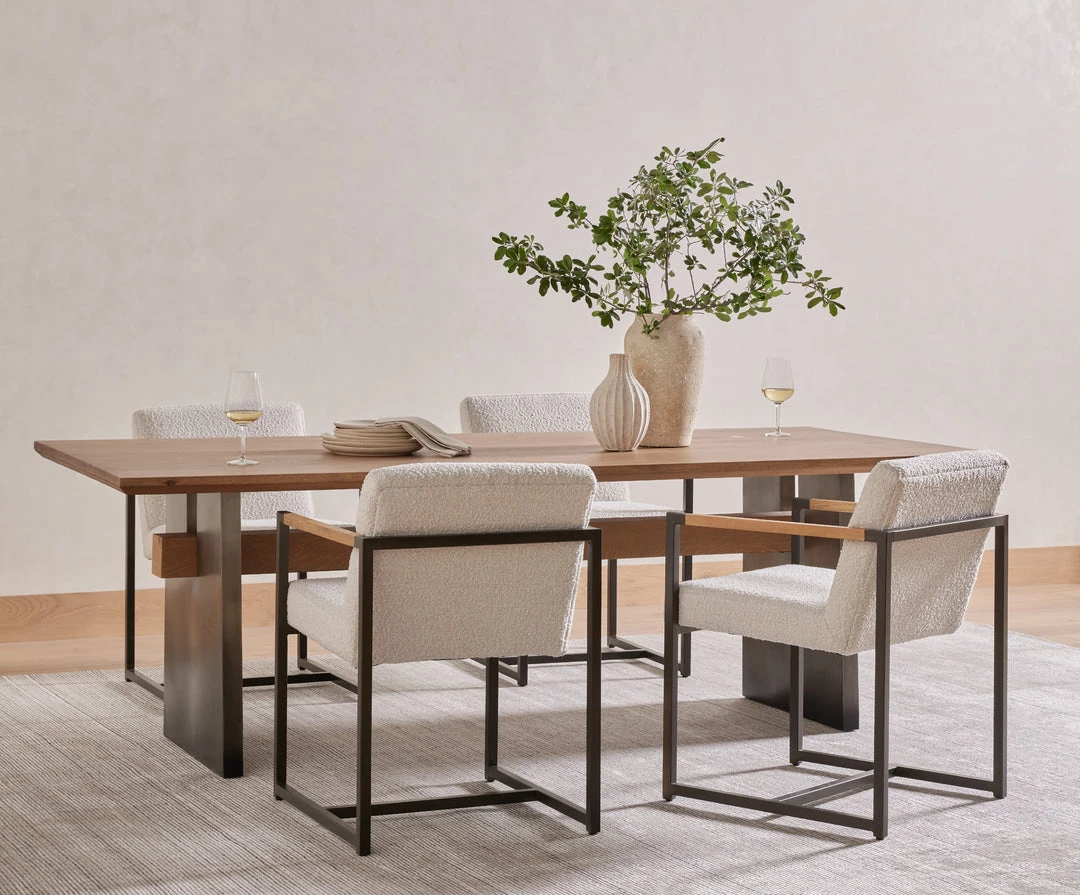 Four Hands Dining Room Brennan Dining Table-Dove Oak