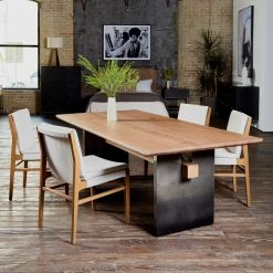 Four Hands Dining Room Brennan Dining Table-Dove Oak