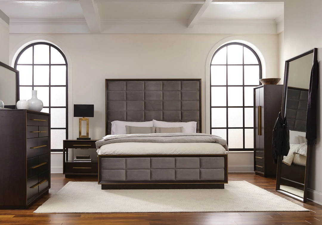 Coaster Bedroom Durango Bed Smoked Peppercorn And Grey