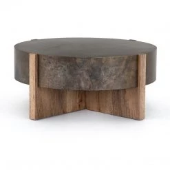 Four Hands Bingham Coffee Table-Rustic Oak Veneer