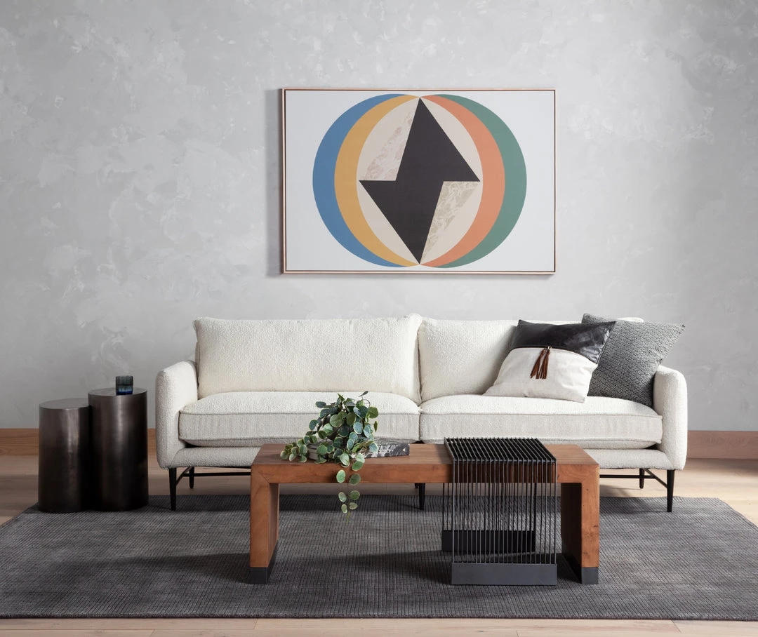 Four Hands Delaney Sofa-93"-Altro Snow