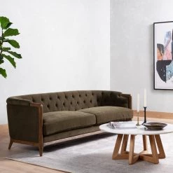 Four Hands Living Room Ellsworth Sofa-90"-Sutton Olive