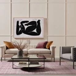 Four Hands Watson Sofa-93"-Cambric Ivory