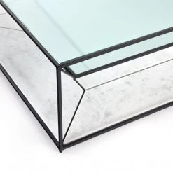 Four Hands Basilio Coffee Table-Matte Black