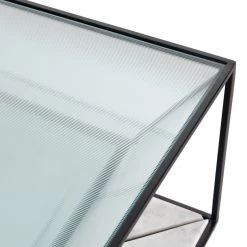 Four Hands Basilio Coffee Table-Matte Black