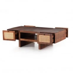 Four Hands Goldie Coffee Table-Toasted Acacia