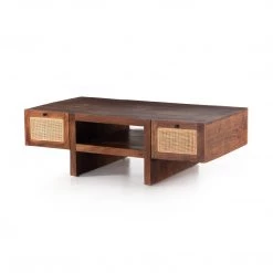 Four Hands Goldie Coffee Table-Toasted Acacia
