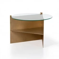 Four Hands Benicio Coffee Table-Gold Brush