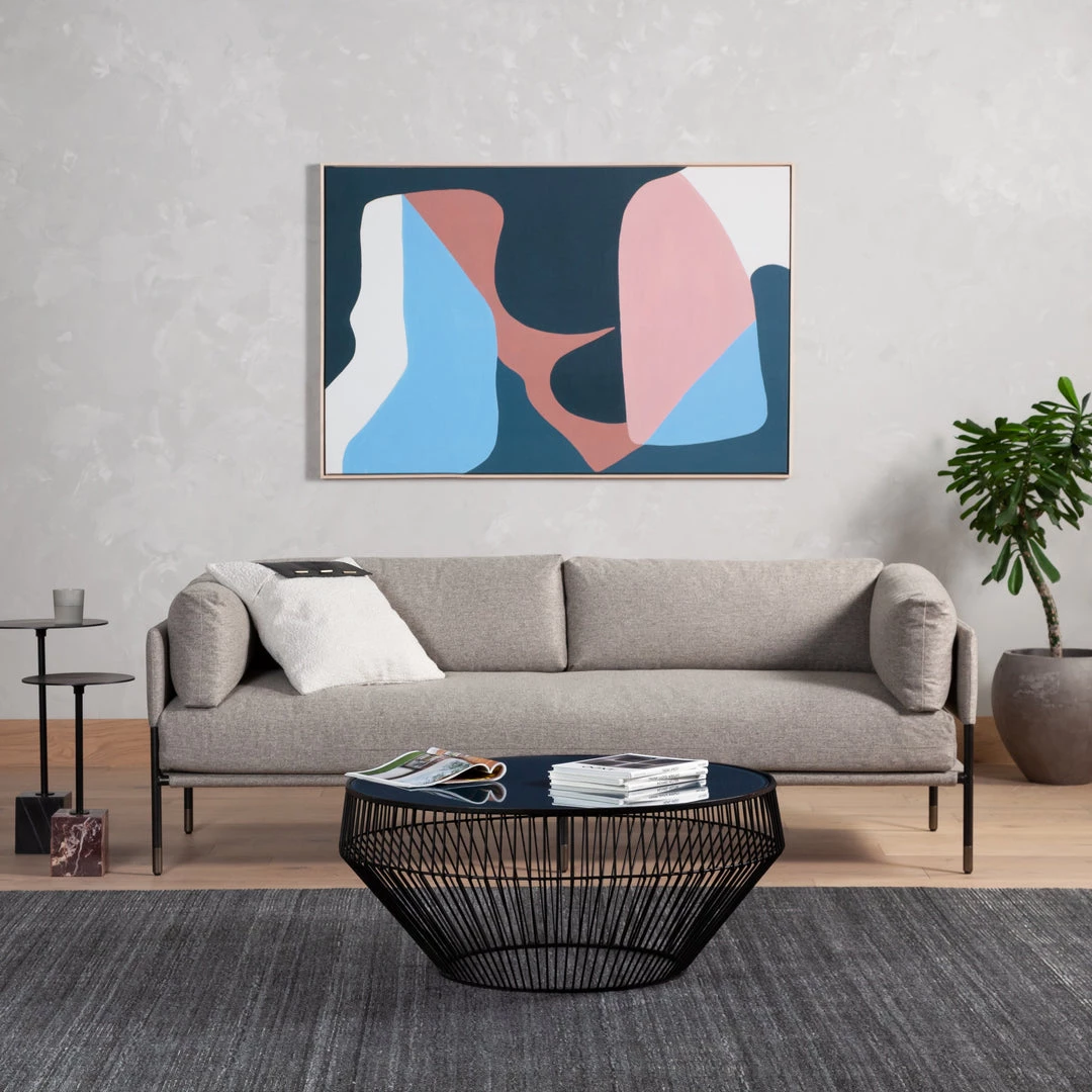 Four Hands Living Room Kellen Sofa-83"-Orly Natural