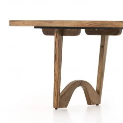 Four Hands Bruna Dining Table-Rustic Oak Veneer