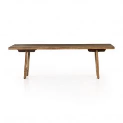 Four Hands Bruna Dining Table-Rustic Oak Veneer