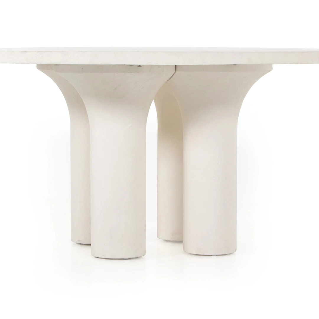 Four Hands Parra Dining Table-Plaster Molded Concrt
