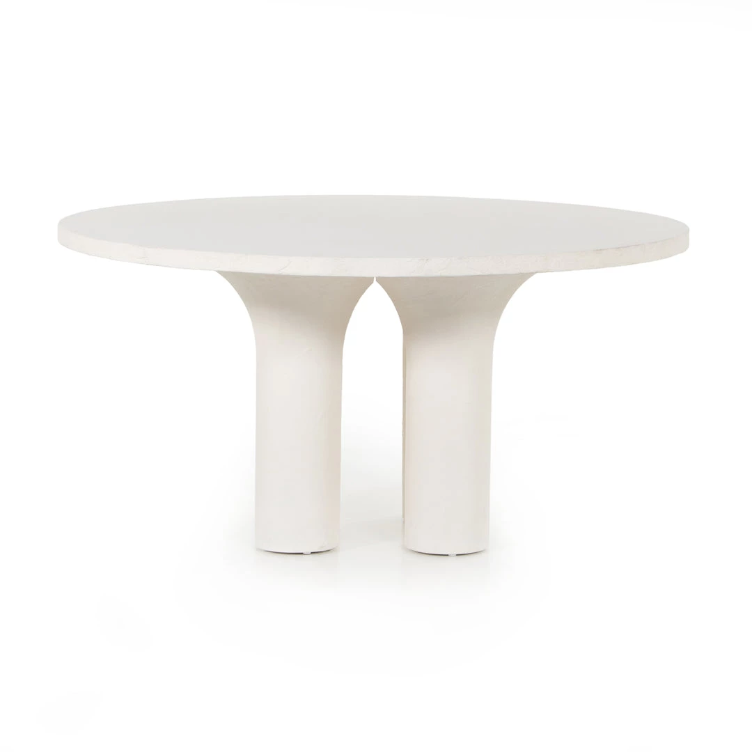 Four Hands Parra Dining Table-Plaster Molded Concrt