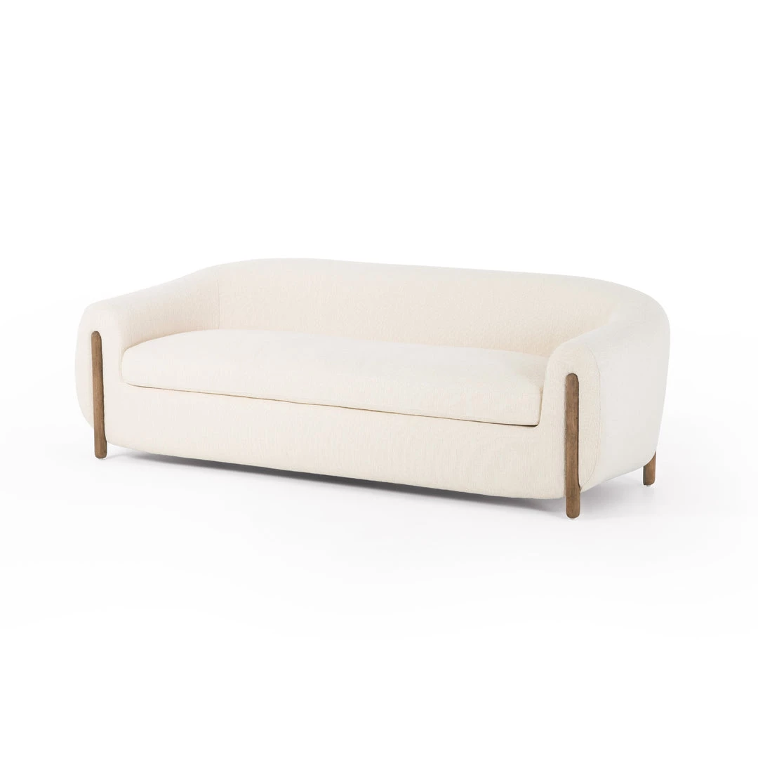 Four Hands Living Room Lyla Sofa-86"-Kerbey Ivory