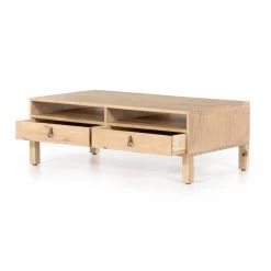 Four Hands Isador Coffee Table-Dry Wash Poplar