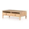 Four Hands Isador Coffee Table-Dry Wash Poplar