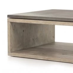 Four Hands Faro Coffee Table-Dark Grey Concrete