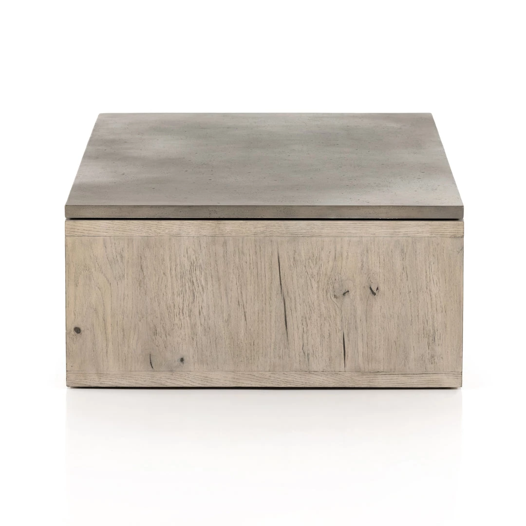 Four Hands Faro Coffee Table-Dark Grey Concrete