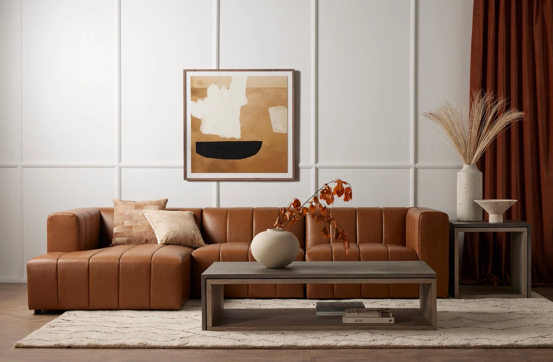 Four Hands Faro Coffee Table-Dark Grey Concrete