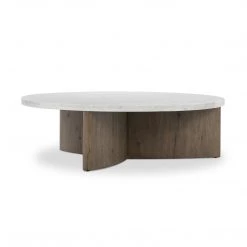 Four Hands Toli Coffee Table-Italian White
