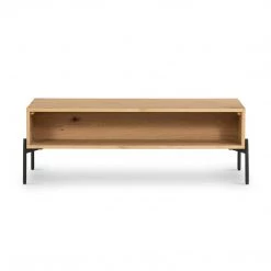 Four Hands Eaton Coffee Table-Light Oak Resin