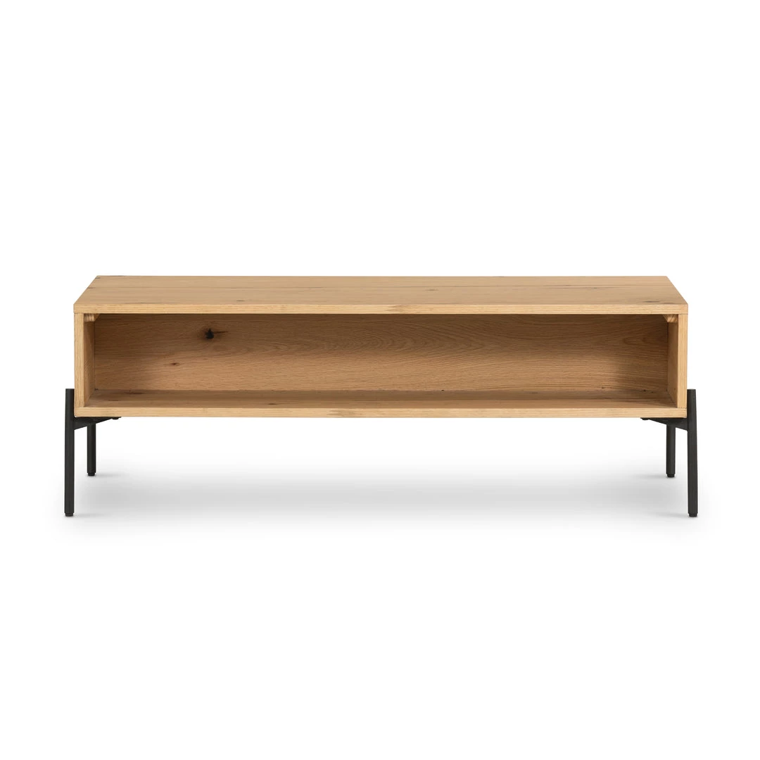Four Hands Eaton Coffee Table-Light Oak Resin