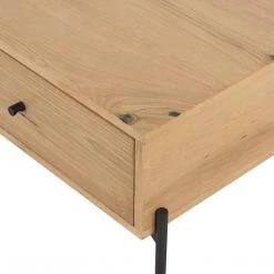 Four Hands Eaton Coffee Table-Light Oak Resin