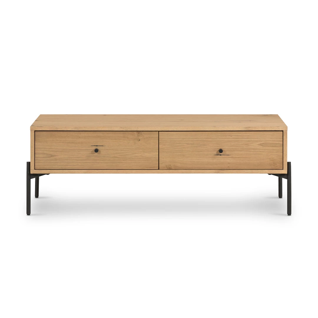 Four Hands Eaton Coffee Table-Light Oak Resin