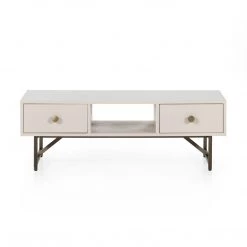 Four Hands Van Coffee Table-Matte Alabaster