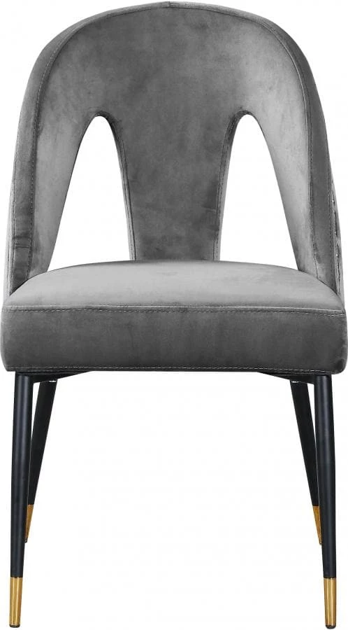 Meridian Furniture Dining Room Akoya Velvet Dining Chair Set Of 2