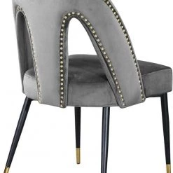 Meridian Furniture Dining Room Akoya Velvet Dining Chair Set Of 2